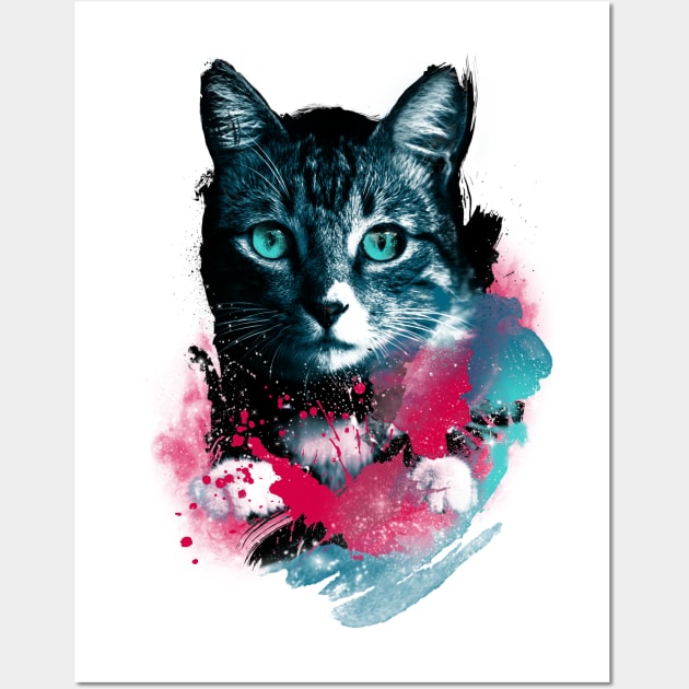 Galaxy Cat Wall Art by Pescapin